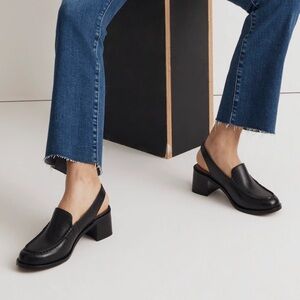 Madewell Mervin Slingback Loafer // Black // Size 8